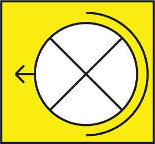Contract spike light symbol